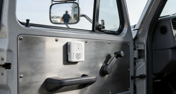 货车司机开门提醒