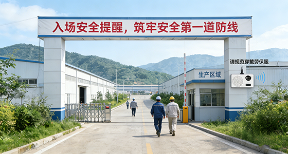 生產(chǎn)區(qū)域入口警示